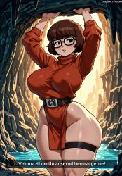 velma dinkley from cartoon network by jousneystudio