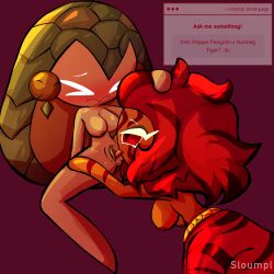 nutmeg tiger cookie from cookie run by sloumpl