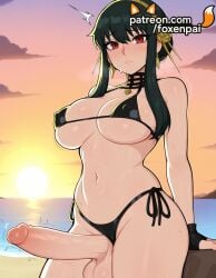 1futa 2025 ^^^ ai_generated artist_name bikini black_bikini black_hair breasts bust chest cloud cock dick earrings ejaculation erection foreskin foxenpai futanari gloves handsfree_ejaculation hi_res high_quality high_resolution highres jewelry large_penis large_testicles navel newhalf ocean orange_sky outdoors patreon patreon_username penis precum red_eyes side-tie_bikini sky spy_x_family stable_diffusion sun sunset sweat swimsuit testicles trembling twitching_penis uncensored veins veiny_penis watermark yor_briar yor_forger