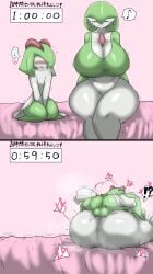 1boy 1girls 2d 2d_(artwork) aggressive ass balls bed bedroom big_ass big_balls big_breasts big_butt bigger_female blush breasts breeding defeat defeat_sex defeated dominant_male domination domination_loss enigi09 femboy femboy_on_female gardevoir height_difference horny horny_male humanoid instant_loss instant_loss_2koma japanese_text kirlia larger_female maledom mating_press nintendo overstimulation overwhelmed pokemon pokemon_(species) sex shorter_male size_difference smalldom smaller_male surprised thick_thighs thighs