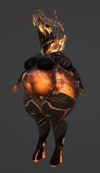 bbw big_ass big_breasts breasts bubble_butt cleavage ember_(warframe) huge_ass huge_breasts overweight qzk_forte tagme thick_thighs warframe wide_hips