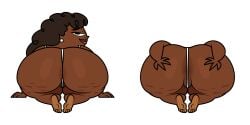 ass ass_focus ass_grab ass_up ass_visible_through_thighs asshole bbw bbw_mom big_butt black_body brown_hair cartoon_network cellulite chubby chubby_female dark-skinned_female dark_skin dat_ass earrings ebony fat_ass feet feet_up female female_focus female_only huge_ass jk94 large_ass leshawna's_mom lingerie lingerie_only looking_at_viewer looking_back mature mature_female mature_woman milf pose posing posing_for_the_viewer pussy smile smiling solo tagme thick thick_ass thick_legs thick_thighs thong total_drama_(series) total_drama_island total_dramarama wide_hips