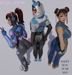 chun-li_(fortnite) d.va fortnite lynx_(fortnite) overwatch_2 vps_nsfw