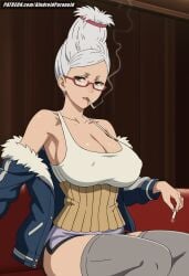 1girls ai_generated aindroidparanoid ass ayase_seiko big_ass big_breasts big_butt breasts busty cigarette cleavage curvy cute dandadan fat_ass female female_only glasses granny hair hi_res hips huge_ass huge_breasts human jacket large_ass large_breasts legs mature mature_female milf narrow_waist seiko_ayase slim_waist smoking stable_diffusion tagme thick_ass thick_thighs thighhighs voluptuous waist white_hair wide_hips