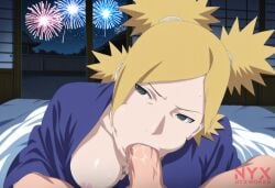 1girls boruto:_naruto_next_generations fireworks kimono naruto naruto_(series) new_year_2025 night nyxworks temari