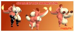 2024 anthro big_penis border brown_glans charlene_(nomoreusernamestouse) charmeleon erection female fire generation_1_pokemon genitals glans hair herm hi_res huge_cock hyper hyper_genitalia hyper_penis intersex model_sheet nintendo nipple_piercing nipples nomoreusernamestouse penis piercing pokemon pokemon_(species) red_glans red_hair red_nipples solo tagme vein veiny_penis white_border