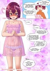 crossdressing feminization forced_feminization girly lingerie manga sissy trap