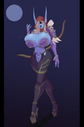 1girls annon big_lips bimbo bimbofied bursting_breasts cleavage female female_only gigantic_breasts high_heels hourglass_figure huge_breasts huge_hips long_fingernails overflowing_breasts pussy revealing_clothes sharp_fingernails skimpy solo solo_female sylvanas_windrunner wide_hips world_of_warcraft