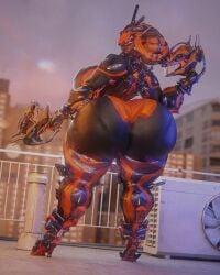 big_ass big_breasts breasts bubble_butt cleavage female huge_ass huge_breasts khora_(warframe) khora_prime_(warframe) qzk_forte tagme thick_thighs warframe wide_hips