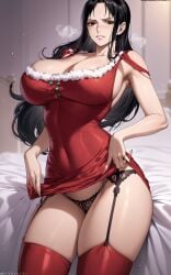 ai_generated christmas_outfit female female_only momo(artist) nico_robin one_piece