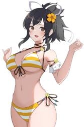 1girls arms_up asuka_(senran_kagura) bare_armpits bare_arms bare_belly bare_chest bare_hands bare_hips bare_legs bare_midriff bare_navel bare_shoulders bare_skin bare_thighs belly belly_button bewitching_thighs bikini bikini_bottom bikini_only bikini_top birthing_hips black_hair black_hair_female blush blush_face blush_lines blushed_face blushing_at_viewer blushing_face blushing_female breasts brown_eyes brown_eyes_female bust_cup busty busty_female busty_girl child_bearing_hips cleavage collarbone curvaceous curvaceous_body curvaceous_female curvaceous_figure curvaceous_hips curvy curvy_body curvy_female curvy_figure curvy_hips dot_nose elbows exposed_armpits exposed_arms exposed_belly exposed_chest exposed_hips exposed_legs exposed_midriff exposed_navel exposed_shoulders exposed_skin exposed_thighs fair_skin female female_focus female_only fertile_hips fingernails fingers flower flower_hair_ornament flower_in_hair flower_on_head groin hair_between_eyes hair_ornament hair_ornaments hair_ribbon hair_tie hands_up high_resolution highres hourglass_figure large_breasts lean_body lean_figure legs legs_closed legs_together light-skined_female light-skinned light-skinned_female light_skin light_skin_female light_skinned light_skinned_female lips long_hair looking_at_viewer midriff narrow_waist navel open_mouth open_mouth_smile parted_lips ribbon senran_kagura senran_kagura_shoujo-tachi_no_shin'ei shoulders side-tie_bikini simple_background slender_body slender_waist slim_girl slim_waist smooth_skin solo standing string_bikini striped_bikini striped_bikini_bottom striped_bikini_top striped_string_bikini striped_swimsuit striped_swimwear surippa1010 swimsuit swimwear thick_thighs thighs thin_waist tongue upper_body v-line white_background white_bikini white_bikini_bottom white_bikini_top white_hair_ribbon white_hair_tie white_ribbon white_string_bikini white_swimsuit white_swimwear wide_hips yellow_bikini yellow_bikini_bottom yellow_bikini_top yellow_string_bikini yellow_swimsuit yellow_swimwear