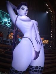 3d checkpik overwatch overwatch_2 panties purple_skin sexy_pose widowmaker