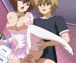 1boy 1girls animated breasts brother_and_sister chinatsu_(swing_out_sisters) incest large_breasts stitched swing_out_sisters