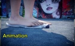 3d animated animation barefoot feet feet_fetish foot_fetish foot_worship giantess longer_than_30_seconds mmd shorter_than_one_minute sound stomp stomped stomping tagme trample trampled trampling video