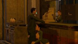 3d almost_caught asian_female big_ass big_breasts big_penis blowjob brown_hair_female citizen_(half-life_2) cleavage clothed_sex exposed_ass exposed_breasts female_02_(half-life_2) female_04_(half-life_2) grabbing_head half-dressed half-life_(series) half-life_2 hidden_blowjob hiding_behind_wall large_penis licking_penis oblivious oblivious_sexualization on_knees pantless rebel_(half-life_2) sex_at_work smile sucking_penis sucking_penis_tip thick_thighs white_female white_male wide_hips