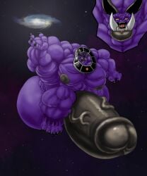 astronomical_hyper beerus brute brutification dragon_ball dragon_ball_super erection god god_of_destruction hyper hyper_balls hyper_genitalia hyper_muscles hyper_penis hyper_testicles male_only nipples penis solo_male space testicles uncensored veiny_penis