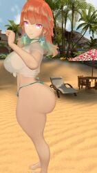 3d ass ass_focus beach big_ass big_breasts bikini bikini_bottom bikini_top hololive hololive_english hololive_myth huge_ass orange_hair see-through see-through_clothing see-through_top t-shirt tagme takanashi_kiara the3ndergamer thick_thighs thin_waist thong thong_bikini virtual_youtuber vrchat wide_hips