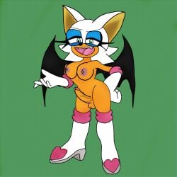 big_breasts boots futa_only futanari futanari_connoisseur_(artist) gloves rouge_the_bat sonic_(series) sonic_the_hedgehog_(series) wings