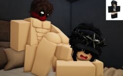 1boy 1girls 3d abs artist_self-insert ass backshots big big_ass big_breasts big_penis blush breasts cute_face doggy_style doggy_style_position doggystyle_position happy happy_sex hat ninjashyper2 nude reference_image roblox roblox_avatar robloxian self_upload sex