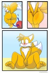 1boy anthro ass beach big_ass blush chunkiroll covering embarrassed femboy femboy_only fox male male_only nude sega solo sonic_(series) sonic_the_hedgehog_(series) tagme tails tails_the_fox twink wardrobe_malfunction