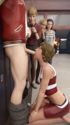 2boys blowjob cheerleader_uniform fellatio femboy gay koomer life_is_strange light-skinned_male male public public_sex skirt tagme teen teenager warren_graham yaoi