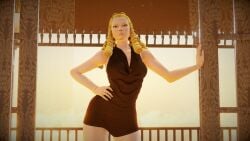 3d adnarimydeth athletic athletic_female blonde_hair busty capcom drill_hair female female_focus female_only hourglass_figure karin_kanzuki long_hair street_fighter street_fighter_v tagme wide_hips