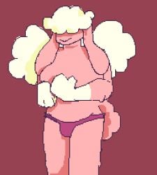 animated anthro bodily_fluids drugs female humanoid lagomorph leporid mammal marijuana musk rabbit short_playtime solo sweat sweatdrop urfavvpuppy