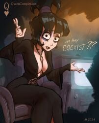 beetlejuice cleavage fully_clothed lydia_deetz queencomplex tagme