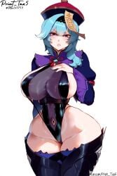 ai_generated big_breasts big_butt cosplay eula_(genshin_impact) genshin_impact halloween halloween_theme patreon_username print_tax5 sexy sexy_clothing twitter_username voluptuous voluptuous_female zombie_girl