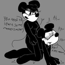 1boy 1girls andromorph andromorph/gynomorph andromorph_penetrated anthro anthro_on_anthro anthromorph black_and_white blush breasts cuntboy cuntboy_penetrated disney femboy futa_on_cuntboy futa_penetrating futanari goodbudsog_(artist) gynomorph gynomorph_penetrating heart-shaped_pupil ibispaintx intersex intersex/intersex intersex_only mickey_mouse mickussy minnie_mouse monochrome mouse no_humans plane_crazy public_domain saliva_on_tongue sex simple_background speech_bubble text tremble_spikes trembling