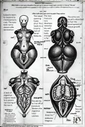 ai_generated cross_section diagram eyeless_female faceless fungus horror large_ass medical molded no_arms nude reanimated thick_thighs thin_waist undead vagina