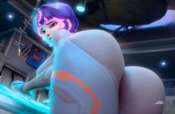 ass_focus bubble_butt horny_female jdv juno_(overwatch) presenting_ass