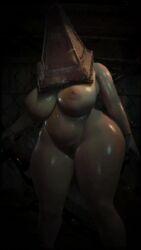 1girls 9:16 breasts chubby chubby_female facing_viewer female_pyramid_head huge_breasts konami monster_girl naked naked_female nude nude_female nudity plump plump_female pyramid_head shorter_than_30_seconds silent_hill tagme thick_thighs vertical_video video wide_hips