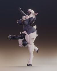 anthro futa_only futanari horsecock horsecock_futanari leodamodeler reinette_(nanokindred) sheep