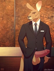 balls bng clothed furry furry_only male male_only penis solo