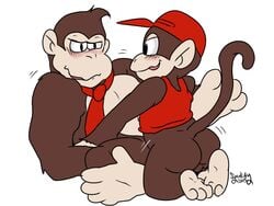 anal ape brown_fur diddy_kong donkey_kong donkey_kong_(series) fur male male_only mammal monkey nintendo primate sailorsyaoran sex syaokitty yaoi