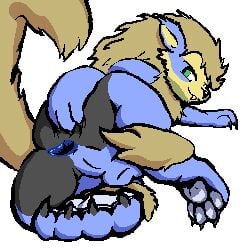 4_toes anal_wink animated anus arcanine ass backsack balls barely_visible_genitalia barely_visible_penis big_butt blue_pawpads butt_grab claws feet feral generation_1_pokemon genitals green_eyes hand_on_butt looking_at_viewer looking_back loop low_res male nintendo pawpads penis pokemon pokemon_(species) smug solo spread_butt spread_toes spreading steele_loyffy_(character) toe_claws toes toothy_grin yutz_(artist)