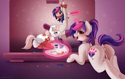 2015 ball_gag blue_eyes blush bound creating_art cunnilingus cutie_mark drawing duo earth_pony equine fan_character female feral friendship_is_magic fur gag guinefurrie hair hat horn horse legwear looking_at_viewer looking_back mammal my_little_pony nurse nurse_redheart oral palette pencil pink_hair pony presenting pussy pussy_juice sex stockings tongue unicorn vaginal_penetration white_fur yuri