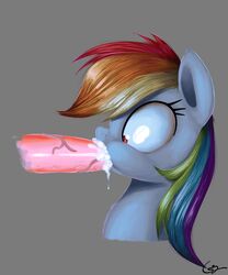 2015 cum cum_in_mouth cum_inside disembodied_penis equine erection fellatio female feral friendship_is_magic hair male mammal mastgrr multicolored_hair my_little_pony oral penis rainbow_dash_(mlp) rainbow_hair sex straight vein