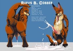 anatomically_correct animal_genitalia ass balls blue_eyes cum cum_on_ground cum_on_penis cum_on_self cum_on_tail cum_on_tongue cumshot erection excessive_cum feral holidayfox kangaroo leaking male male_only mammal marsupial messy nude orgasm original original_character penis pose precum presenting presenting_hindquarters rufus_b._cobber solo tongue tongue_out tribal western_art