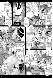 comic duo eeveelution english_text erection fellatio female flareon male nintendo oral otama penis pokémon_(species) pokemon pokemon_(species) pussy sex straight text vaporeon video_games