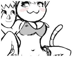 animal_crossing animated bikini blush bottomless clothed clothing flipnote gasp half-dressed jiggle nintendo pussy rosie_(animal_crossing) sex smile swimsuit vaginal_penetration video_games villager_(animal_crossing)