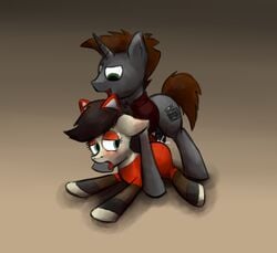 anal blush canine costume crossdressing cum cum_in_ass cum_inside cutscene_(oc) fox mammal marsminer my_little_pony pone_keith