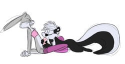 bugs_bunny crossdressing fellatio femboy fur furry girly lagomorph looney_tunes male male_only oral oral_sex penis pepe_le_pew rabbit self_upload sexypastries skunk smooth_fur stockings tagme tubetop wince yaoi