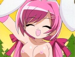 1girls 2d animal_ears animated breasts bunny_ears closed_eyes completely_nude completely_nude_female di_gi_charat dice female female_focus female_only hair happy happy_female human large_breasts light-skinned_female light_skin long_hair nipples nude nude_female open_mouth open_smile pink_hair rabbit_ears smile smiling smiling_at_viewer solo tagme twintails usada_hikaru