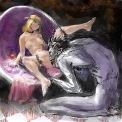 death_note female human interspecies male misa_amane ryuk shinigami straight tagme