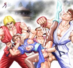 00s 1girls 2000s 2002 3boys anal anal_penetration anal_sex angry asian black_belt blonde_hair blood bottomless breasts breasts_out brown_hair capcom china_dress chinese_clothes chun-li clenched_teeth color cum cum_in_mouth cum_inside dan_hibiki defeated erect_nipples fellatio female fighting fingerless_gloves forced forced_oral foursome functionally_nude gangbang gloves hair_bun hair_ribbon human interracial karate_gi ken_masters male medium_breasts multiple_boys multiple_males muscles muscular muscular_male nipples outdoors outside pantyhose partially_clothed penetration penis pussy rape ryu_(street_fighter) senseixxx sex spiked_bracelet spread_legs straight straight_hair street_fighter struggling three_on_one torn_clothes torn_pantyhose triple_penetration uncensored vaginal_penetration veiny_muscles veiny_penis