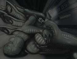 alien alien_(franchise) alien_girl anus ass female monster monster_girl pussy pussy_juice shapedrift spreading_ass xenomorph xenomorph_praetorian