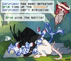 anal anal_sex angry bandai_namco blizzard_entertainment bodily_fluids canid canine cum cum_inside digimon digimon_(species) digital_media_(artwork) duo english_text erection feral forest forest_background garurumon genital_fluids genitals internal internal_anal kiwikiwi555 male male/male male_penetrated male_penetrating male_penetrating_male mammal nature nature_background open_mouth outside penetration penile penis plant scp_foundation sex tail text tree undead warcraft werecanid werecreature white_body worgen zombie