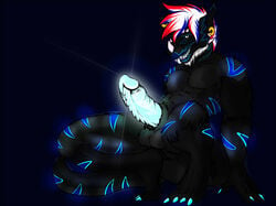 erection fur glowing glowing_penis male male_only penis silvershadowheart solo syn_aclynite teraton